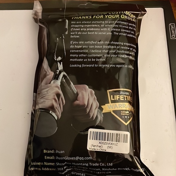 Ihuan Black Breathable Weight Lifting Gloves - Picture 3 of 6